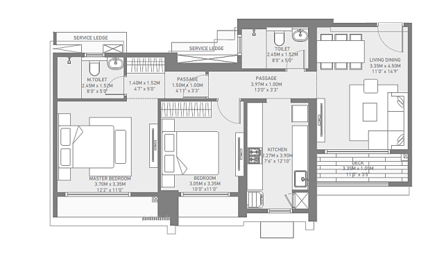 2 BHK Premium